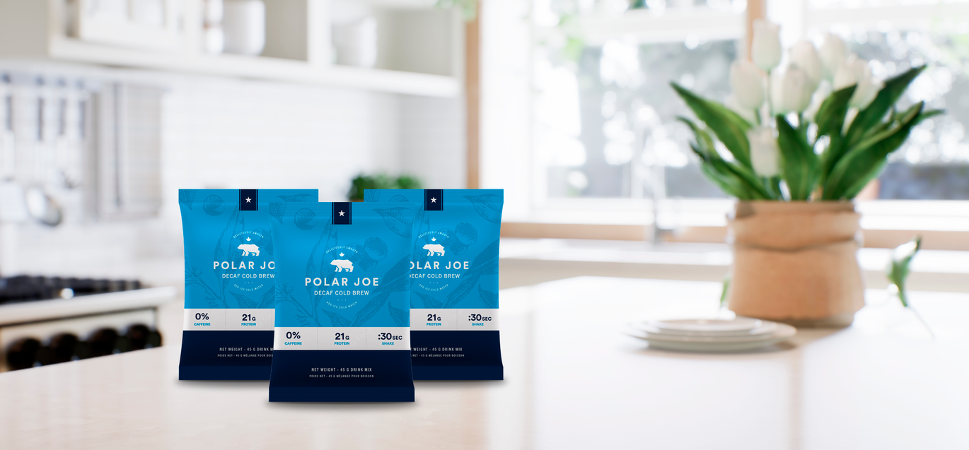 Polar Joe's Decaf Protein Coffee Singles NOW AVAILABLE!